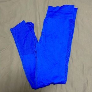 Blue workout leggings
